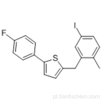 Tiofen, 2- (4-fluorofenylo) -5 - [(5-jodo-2-metylofenylo) metylo] - CAS 898566-17-1